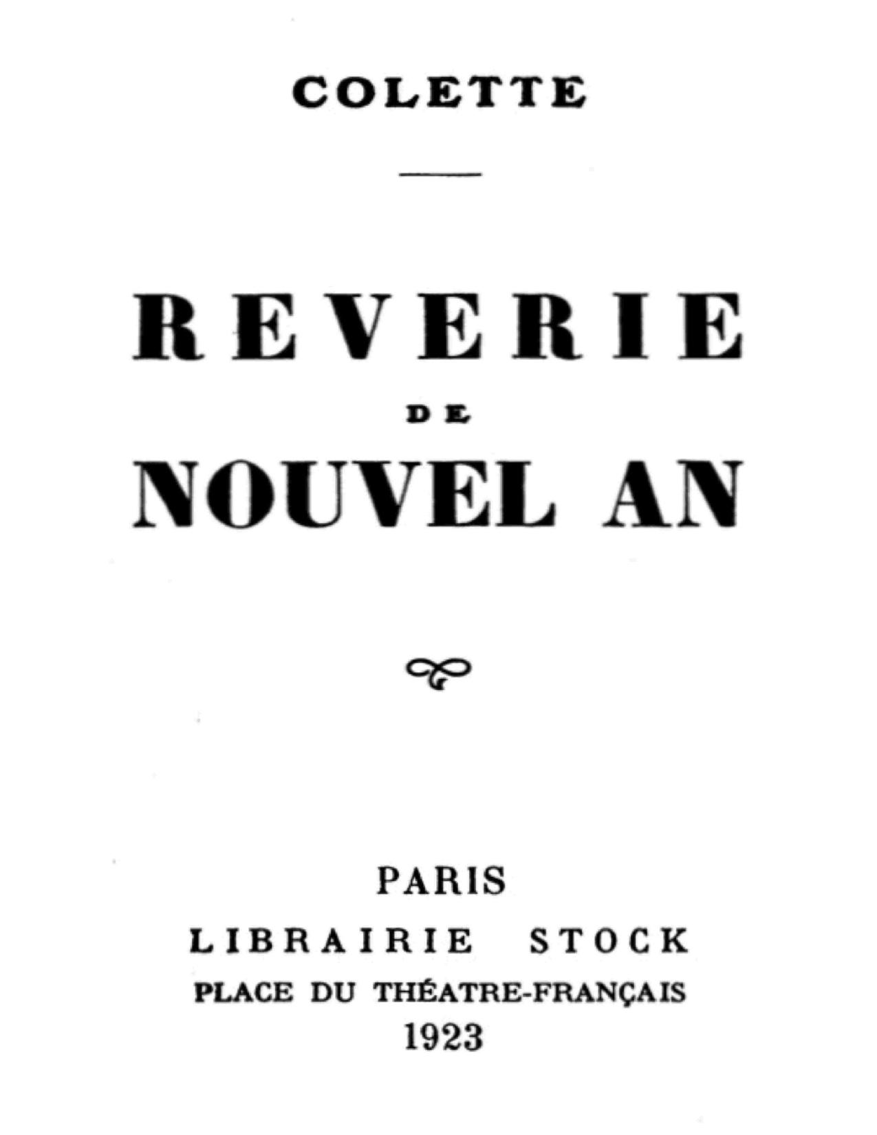 Reverie De Nouvel An