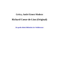 Richard Coeur De Lion Original