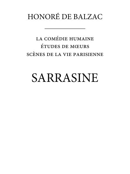 Sarrasine