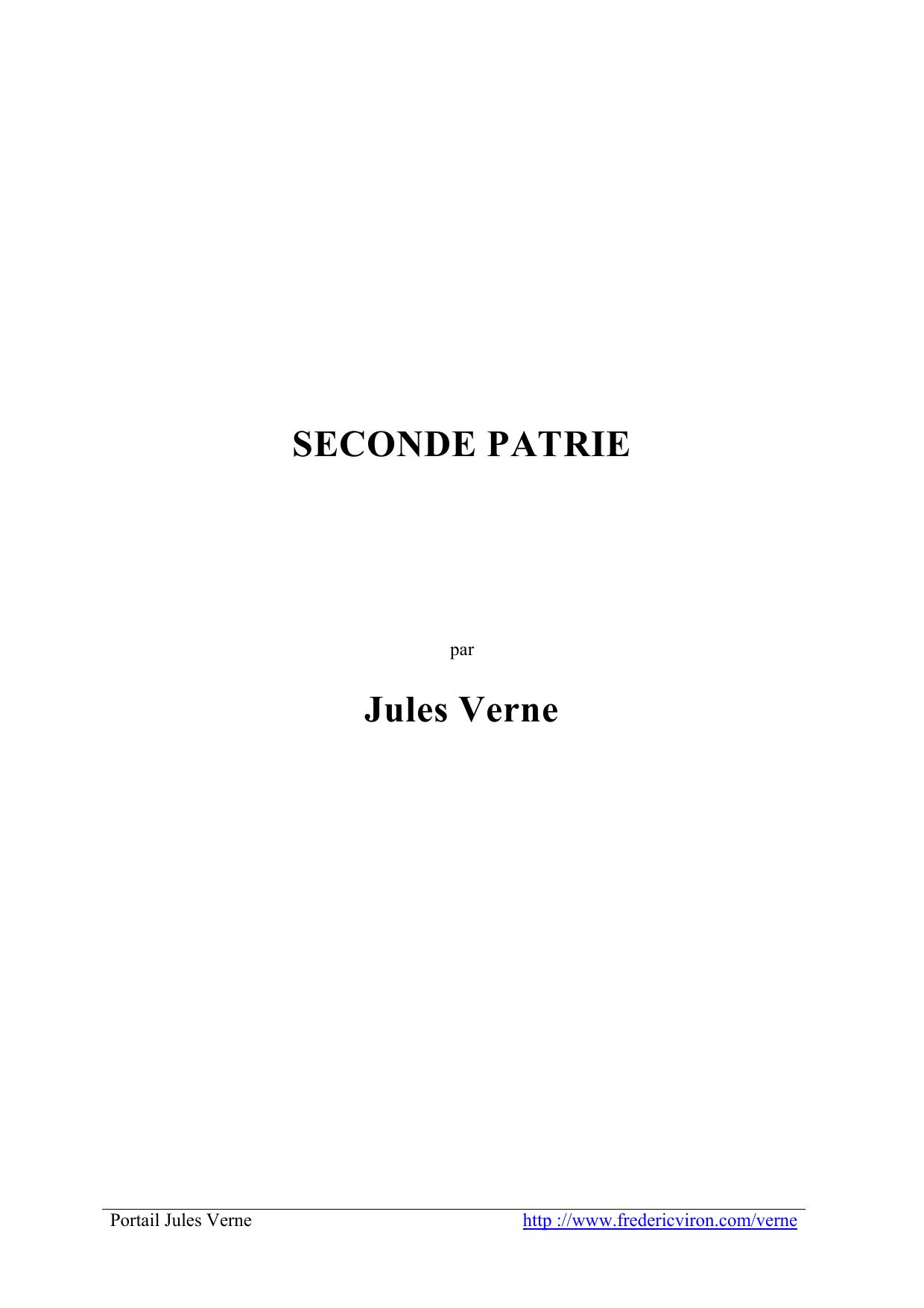 Seconde Patrie
