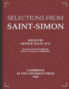 Selections From Saint Simon