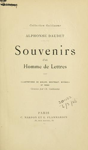 Souvenir Drsquoun Homme De Lettres