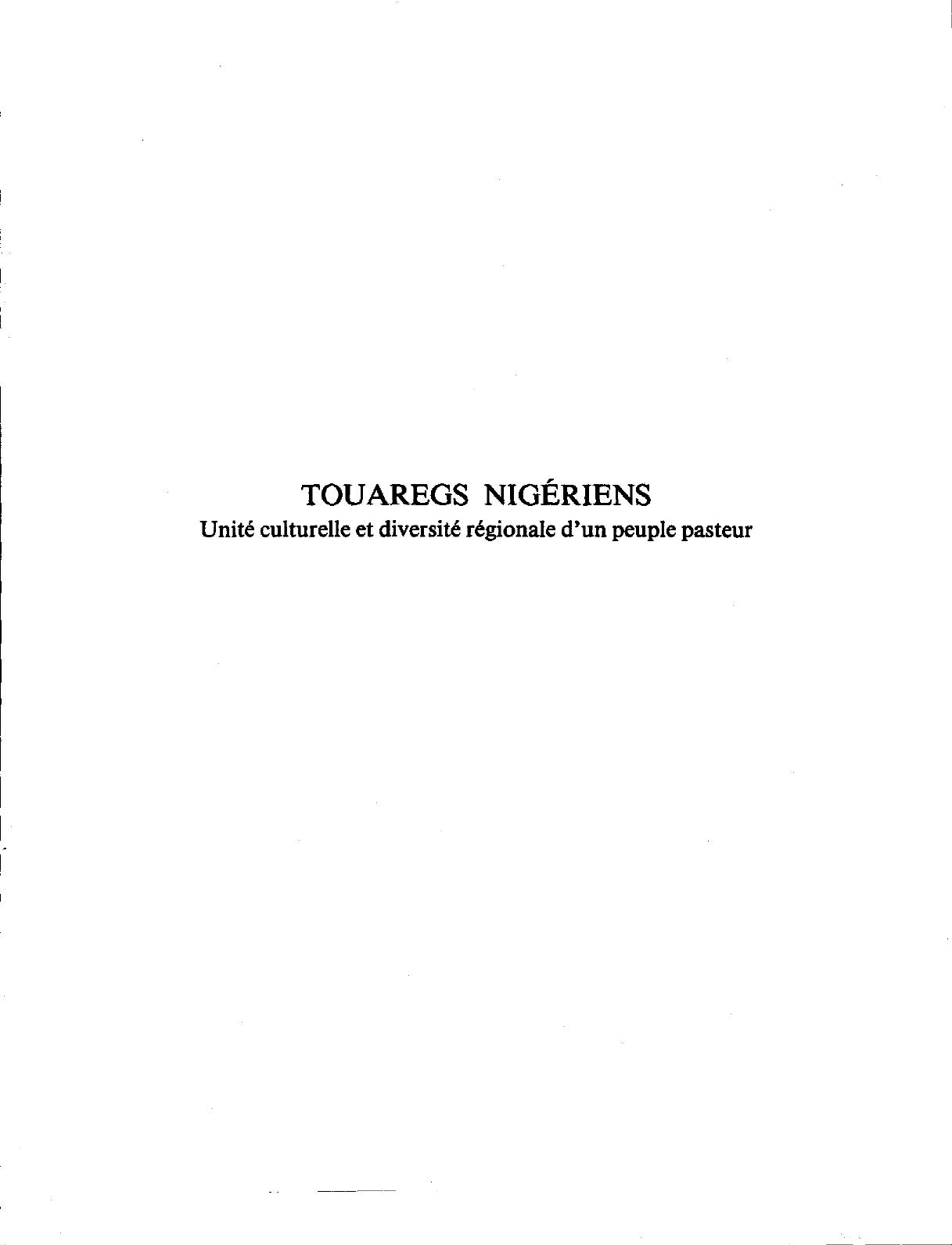 Touaregs Nigeriens