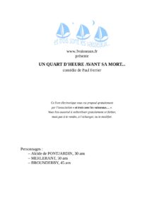 Un Quart DHeure Avant Sa Mort