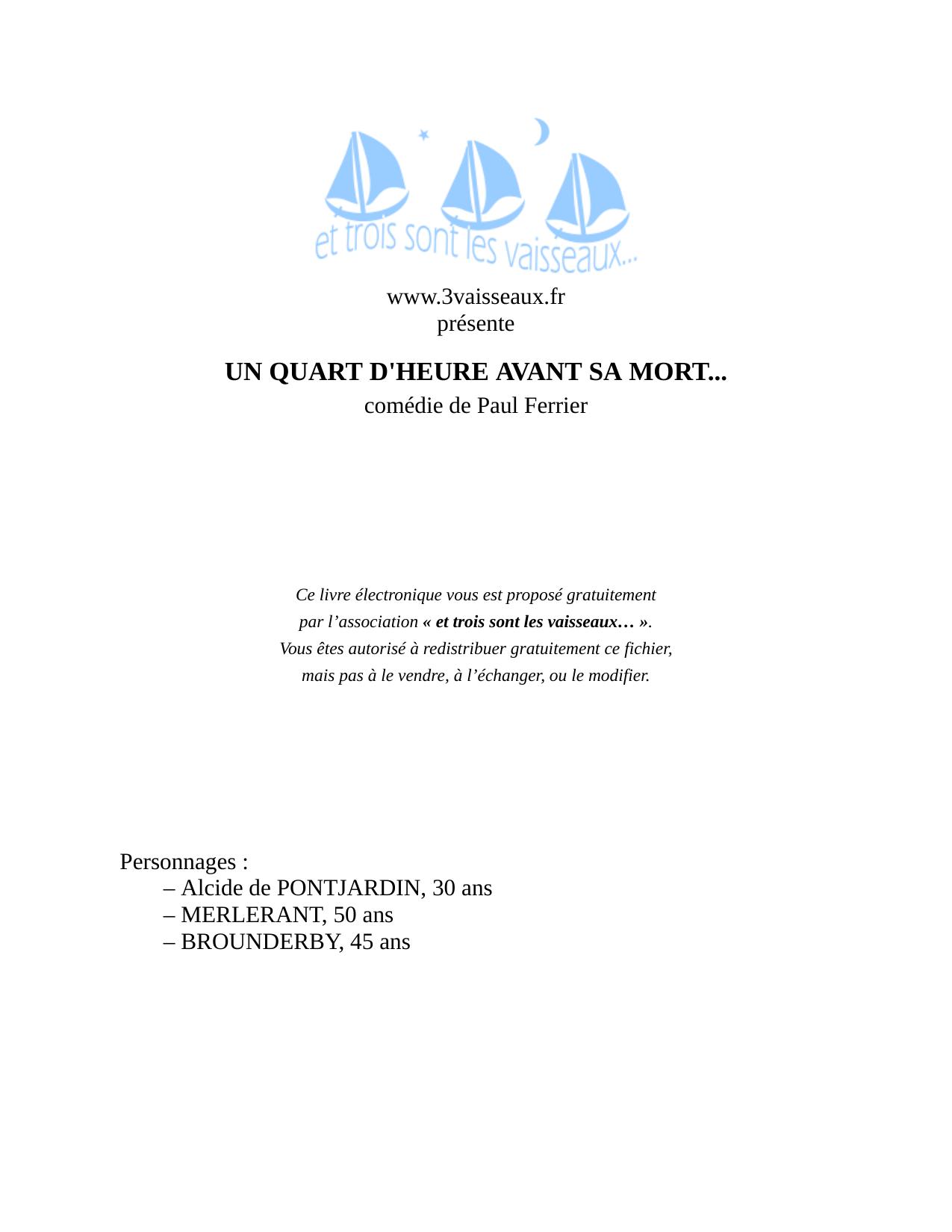 Un Quart DHeure Avant Sa Mort