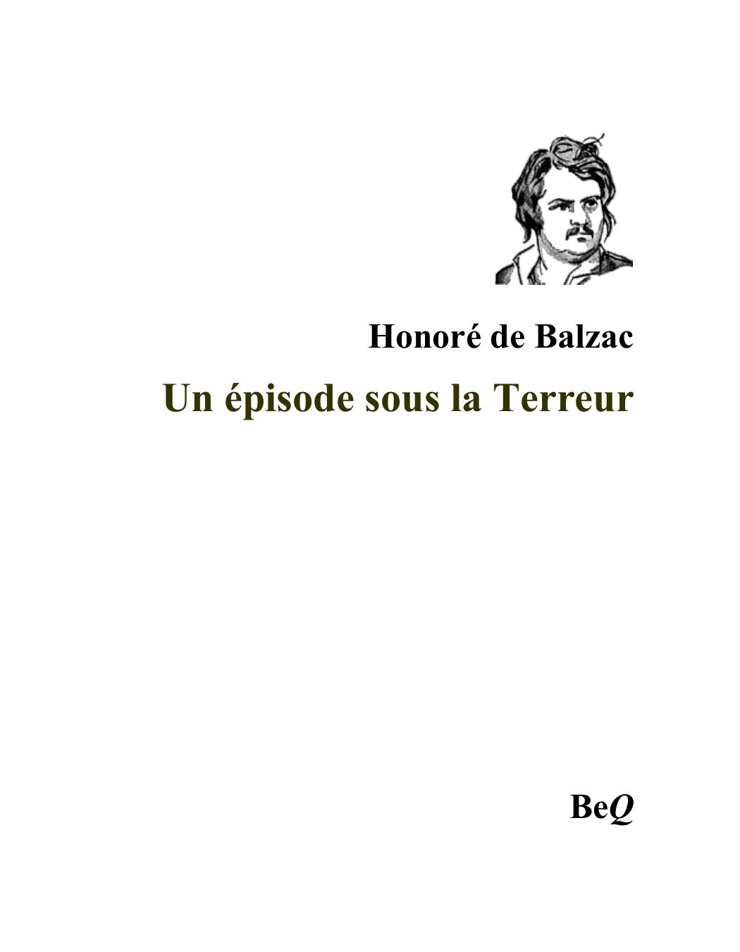 Un Episode Sous La Terreur