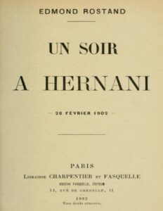 Un Soir A Hernani 26 Fevrier 1902