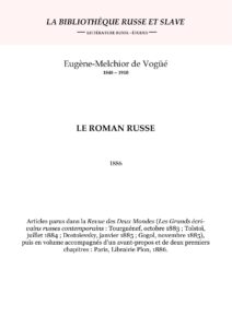 Vogue Le Roman Russe