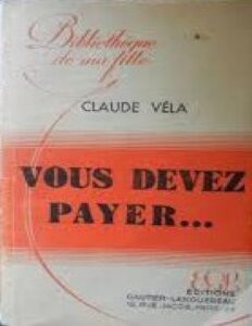 Vous devez payer by Claude Véla, book cover