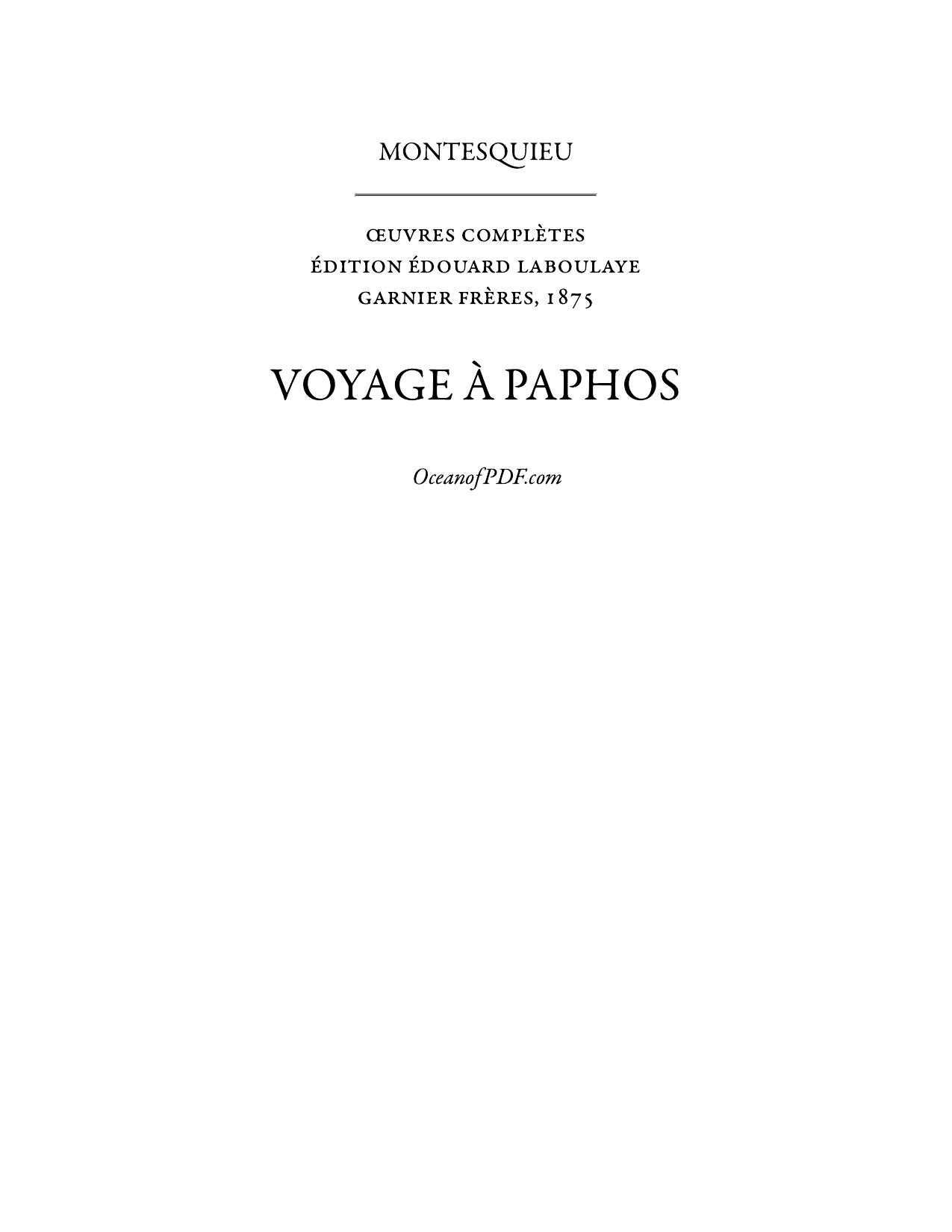 Voyage A Paphos