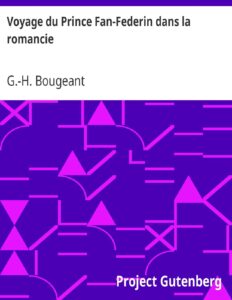 Voyage du Prince Fan-Federin dans la romancie by G.-H. Bougeant, book cover