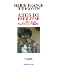 Abus de faiblesse et autres manipulations, couverture du livre
