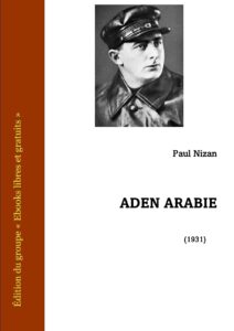 Aden Arabie by Paul Nizan, book cover