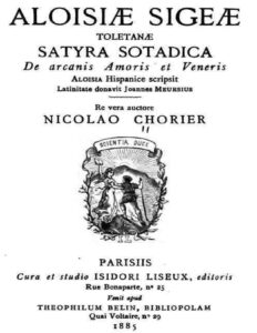 Aloisiae Sigeae Toletanae Satyra Sotadica De Arcanis Amoris Et