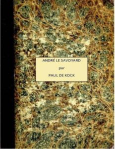 André le Savoyard, couverture du livre