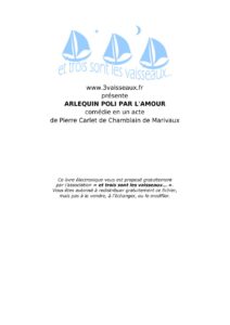 Arlequin poli par l’Amour by Marivaux, book cover