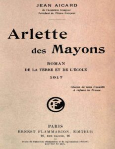 Arlette Des Mayons Roman De La Terre Et De Lecole