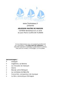 (Atlantis – Florian Jean-Pierre Claris de – Arlequin Ma\356tre de Maison.rtf) by Roi des Rois, book cover