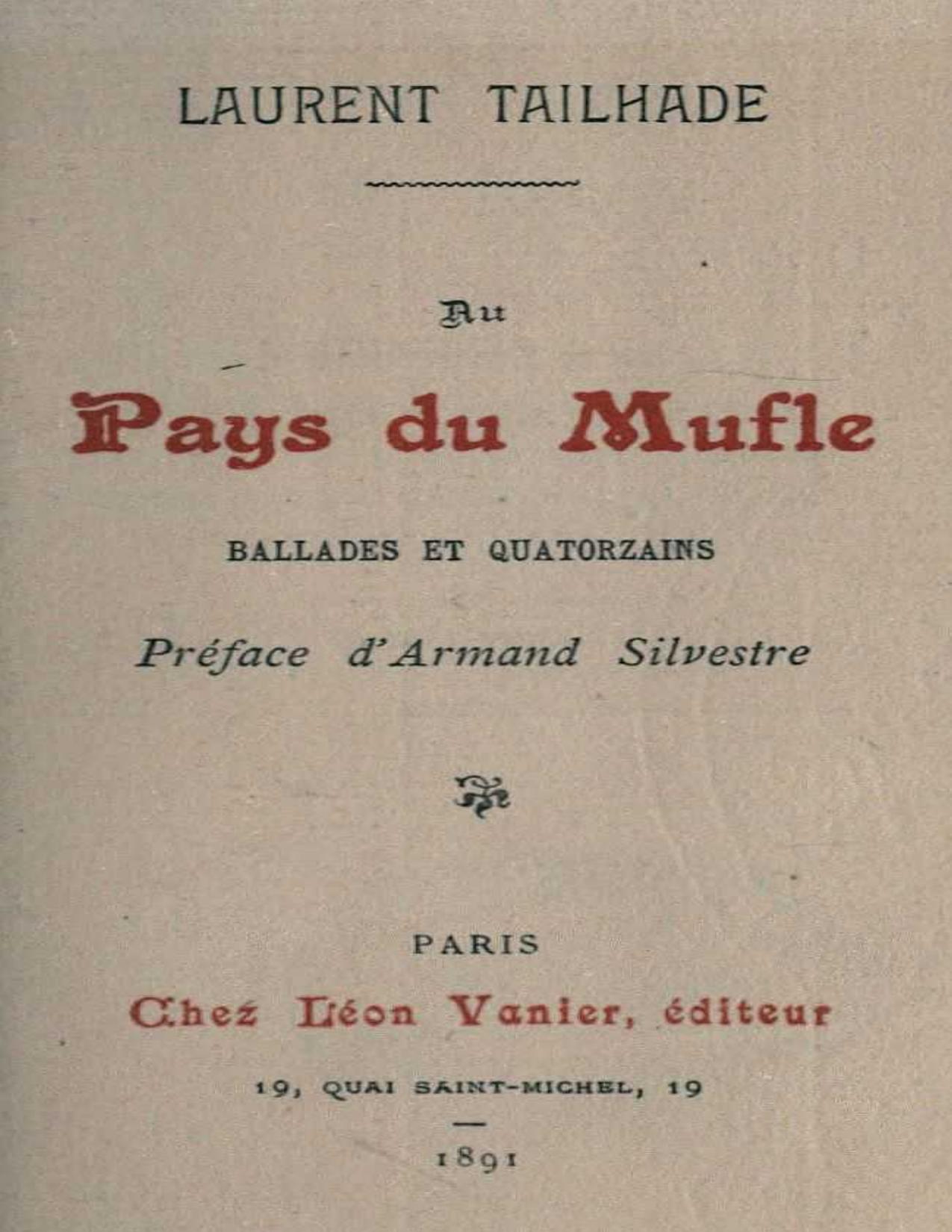Au Pays Du Mufle Ballades Et Quatorzains