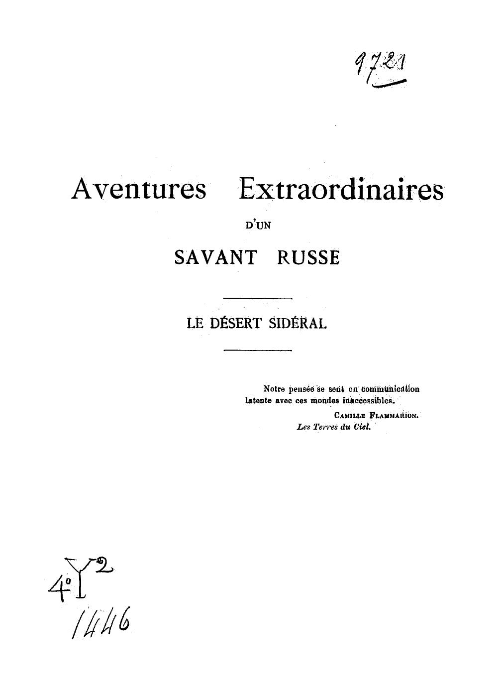Aventures Extraordinaires Dun Savant Russe Tome IV Le D