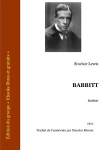 Babbitt by Sinclair Lewis, book cover