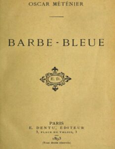 Barbe-bleue, couverture du livre