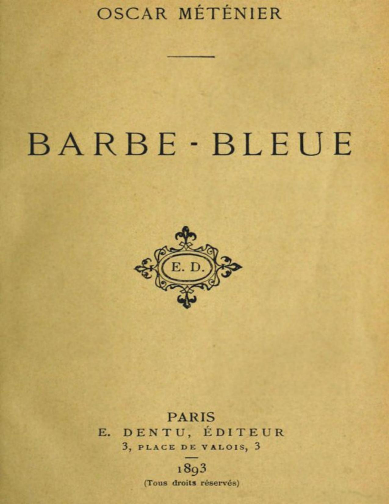 Barbe Bleue
