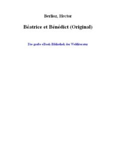 Beatrice Et Benedict Original