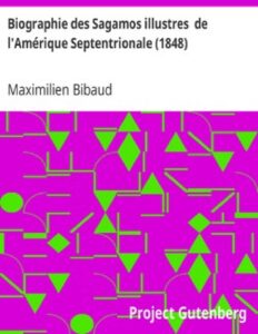 Biographie des Sagamos illustres de l&rsquo;Amérique Septentrionale (1848), couverture du livre
