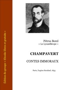 Champavert Contes Immoraux, couverture du livre