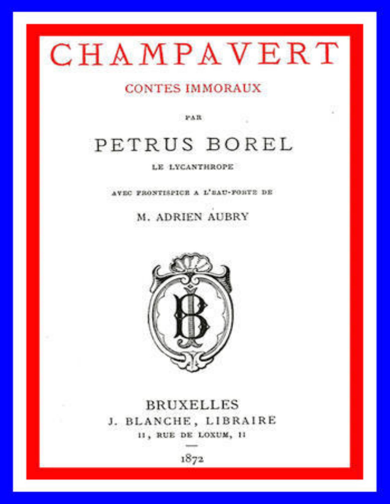 Champavert Contes Immoraux