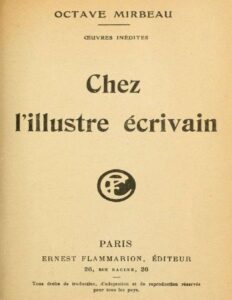 Chez l&rsquo;illustre Écrivain, couverture du livre