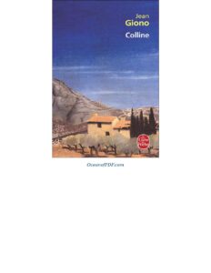 Colline, couverture du livre