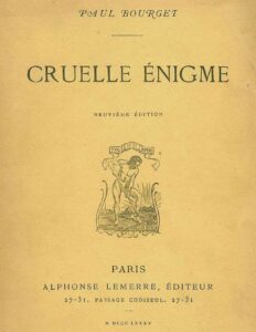 Cruelle Énigme, couverture du livre