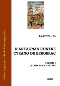 D&rsquo;Artagnan contre Cyranno de Bergerac 1 – Le Chevalier Mystère, couverture du livre