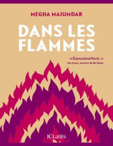 Dans les flammes, couverture du livre