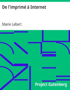 De l’imprimé à Internet, couverture du livre