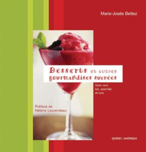 Desserts et autres gourmandises sucrées, couverture du livre