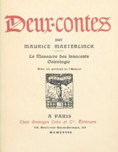 Deux contes: Le massacre des Innocents; Onirologie., couverture du livre