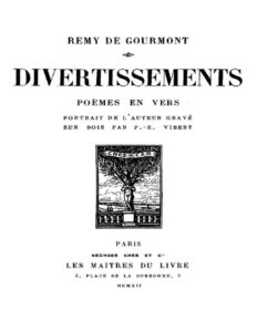 Divertissements: poèmes en vers, couverture du livre