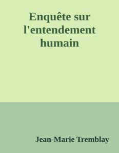 Enquete Sur Lentendement Humain