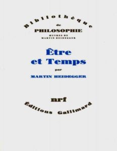 Être et Temps by Martin Heidegger, book cover
