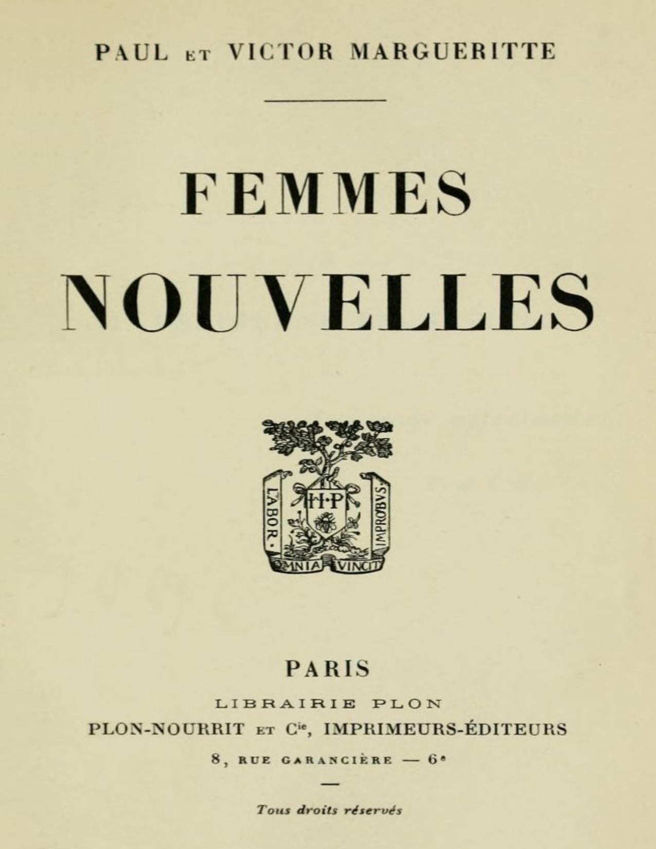 Femmes Nouvelles