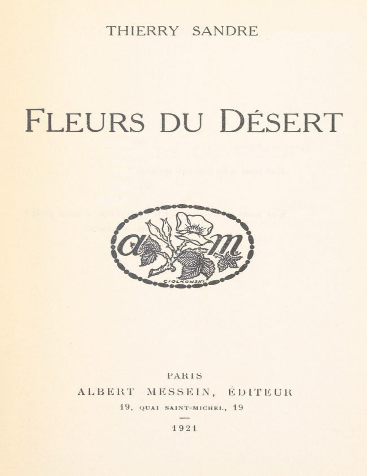 Fleurs Du Desert