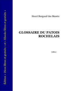 GLOSSAIRE DU PATOIS ROCHELAIS