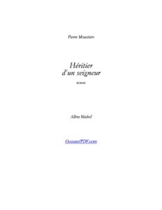 Héritier d&rsquo;un seigneur, couverture du livre