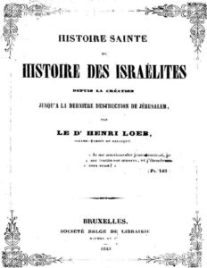 Histoire Sainte Ou Histoire Des Israelites Depuis La Cre