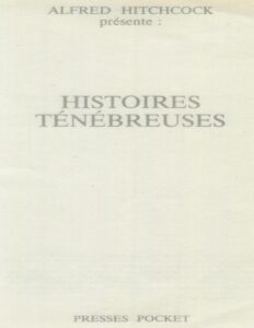 Histoires tenebreuses by HITCHCOCK Alfred, book cover