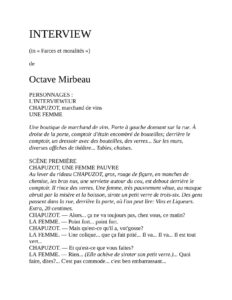 Interview, couverture du livre