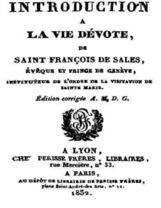 Introduction à la vie dévote by Saint de Sales Francis, book cover